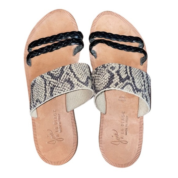 Joie A la Plage Diani Python Slide Sandals - Picture 1 of 5